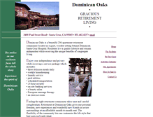 Tablet Screenshot of dominicanoaks.com